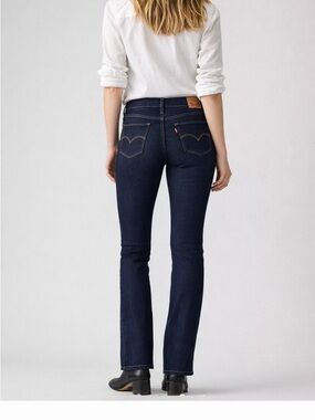 Levi’s 315 Shaping Bootcut Jeans Dark Wash Size 27 Mid Rise Stretch Denim